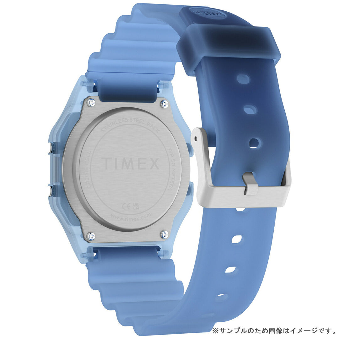 タイメックス T80 トランスルーセント TW2Y34200 メンズ レディース 電池式 クオーツ デジタル 半透明 ブルー