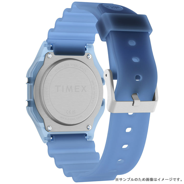 タイメックス T80 トランスルーセント TW2Y34200 メンズ レディース 電池式 クオーツ デジタル 半透明 ブルー