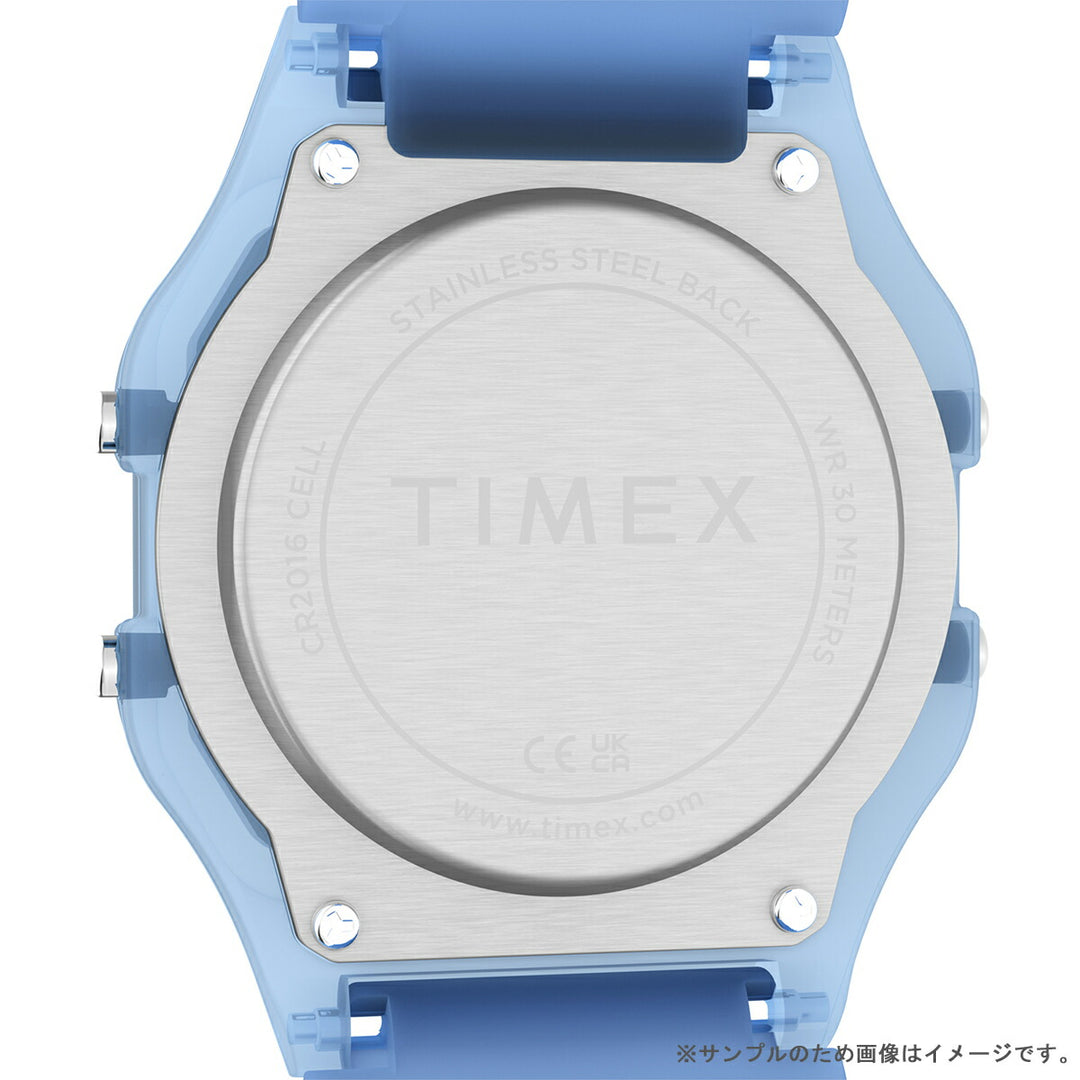 タイメックス T80 トランスルーセント TW2Y34200 メンズ レディース 電池式 クオーツ デジタル 半透明 ブルー