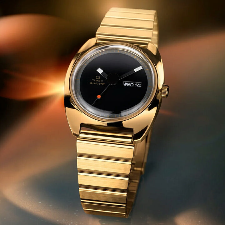 タイメックス Q TIMEX 1975 エニグマ 復刻モデル ミステリーダイヤル TW2Y34400 メンズ クオーツ 電池式 ゴールド