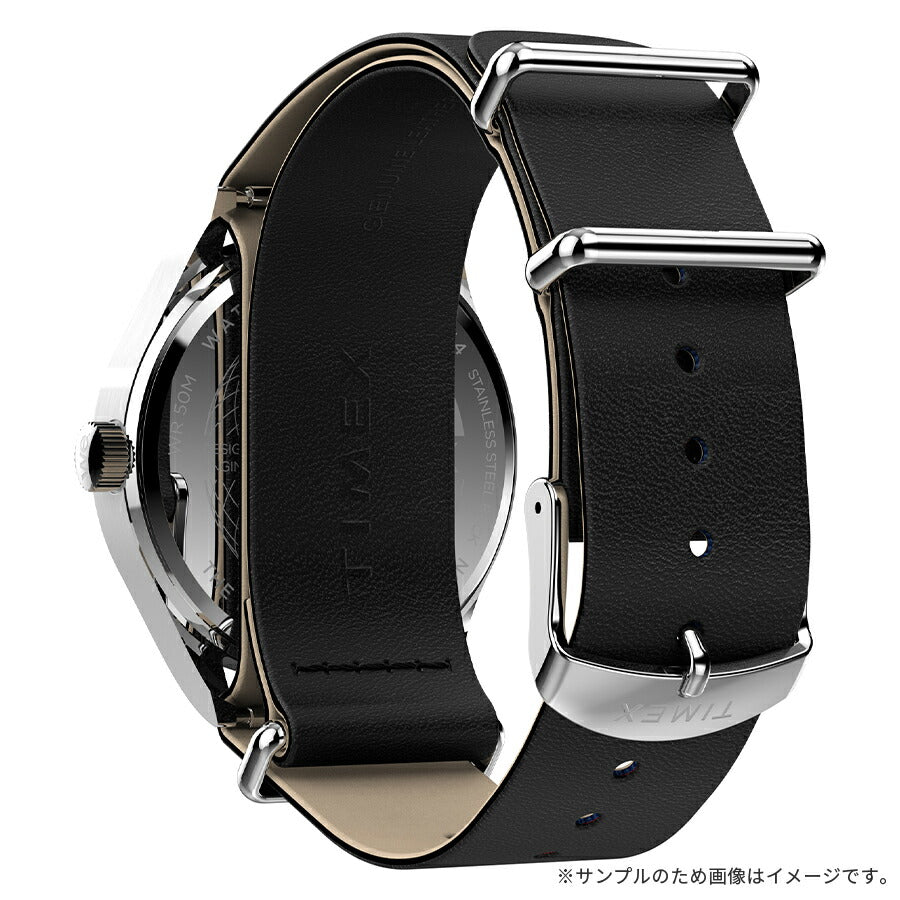 タイメックス ウィークエンダー ニューイングランド TW2Y35900 メンズ クオーツ 電池式 3針 ホワイトダイヤル ブラック 革ベルト