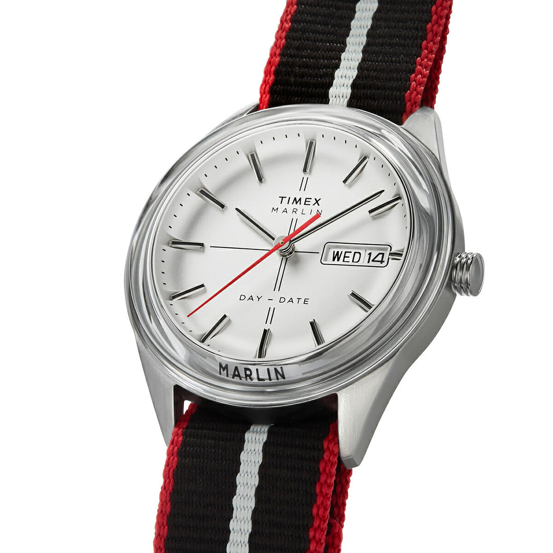 タイメックス マーリンジェット デイデイト TW2Y37300 メンズ クオーツ 電池式 シルバーダイヤル ナイロンベルト