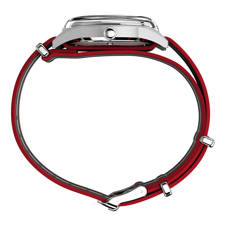 タイメックス マーリンジェット デイデイト TW2Y37300 メンズ クオーツ 電池式 シルバーダイヤル ナイロンベルト