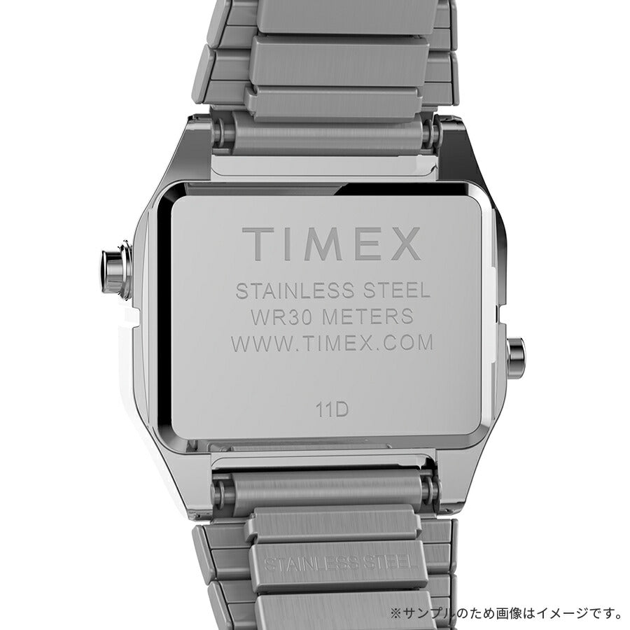 タイメックス Teeny Tiny ティーニータイニー ミニ 角デジ TW2Y46500 レディース クオーツ 電池式 デジタル シルバー