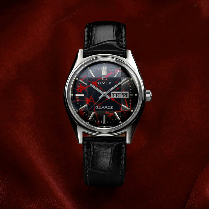 タイメックス Q Timex レッドベガ 1978 復刻モデル TW2Y55700 メンズ クオーツ 電池式 デイデイト 革ベルト