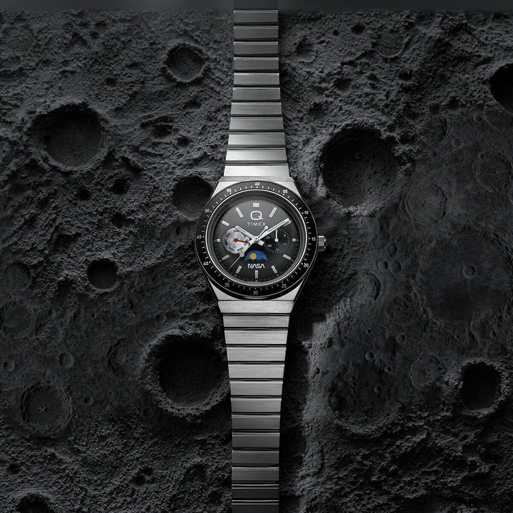 タイメックス Q Timex NASA コラボレーションモデル アポロ17号 TW2Y56700 メンズ クオーツ 電池式 サン&ムーン