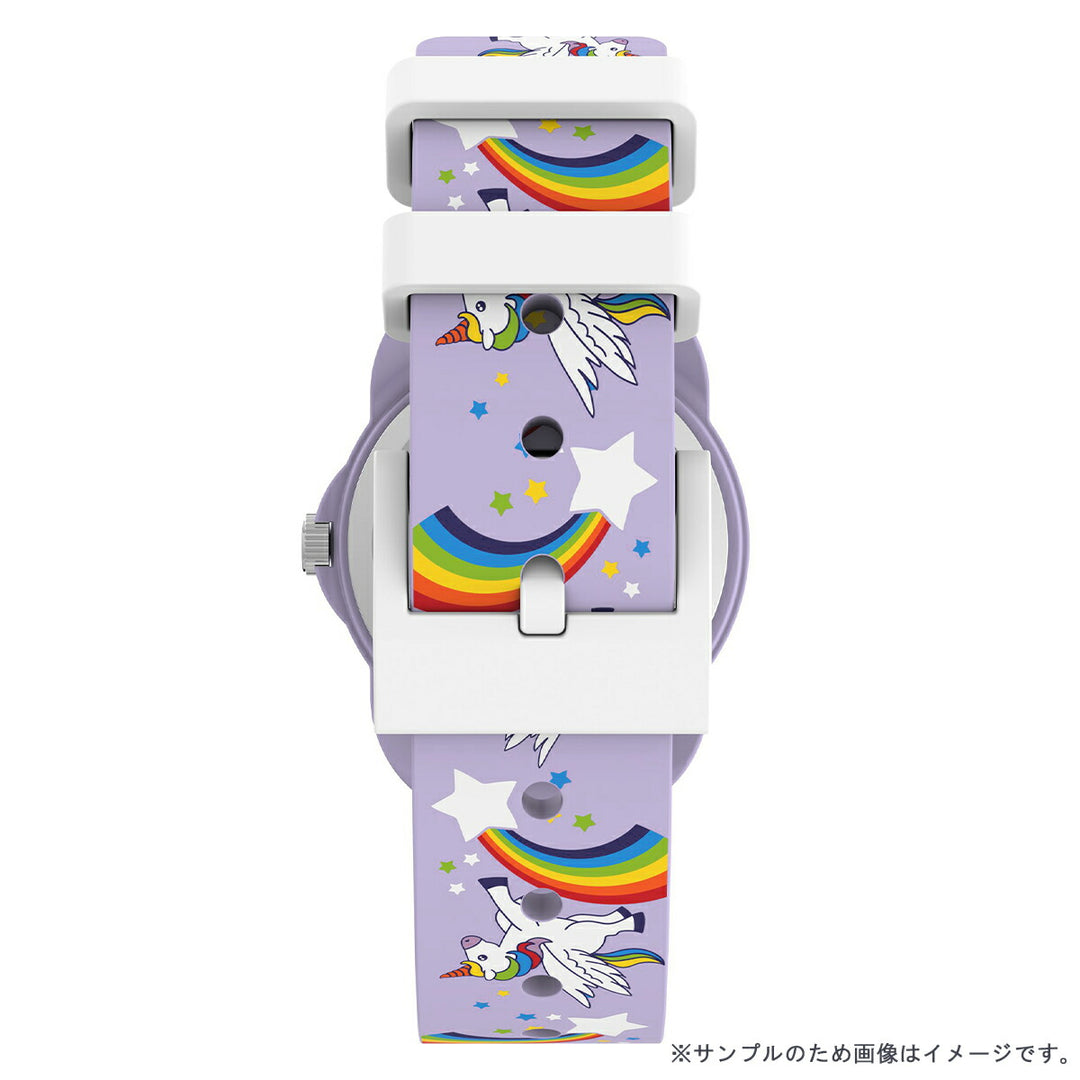 タイメックス キッズ アナログモデル ユニコーン TW2Y59600 男の子 女の子 こども クオーツ 電池式 パープル