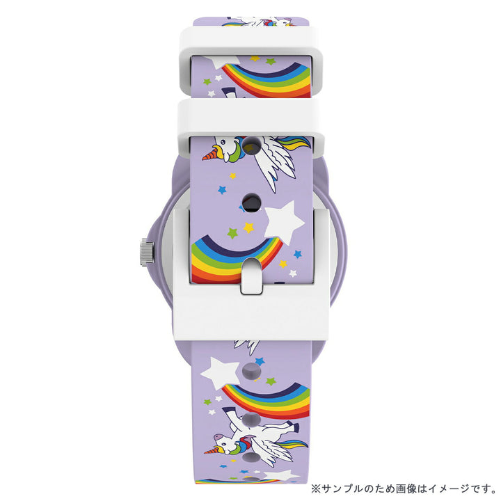 タイメックス キッズ アナログモデル ユニコーン TW2Y59600 男の子 女の子 こども クオーツ 電池式 パープル