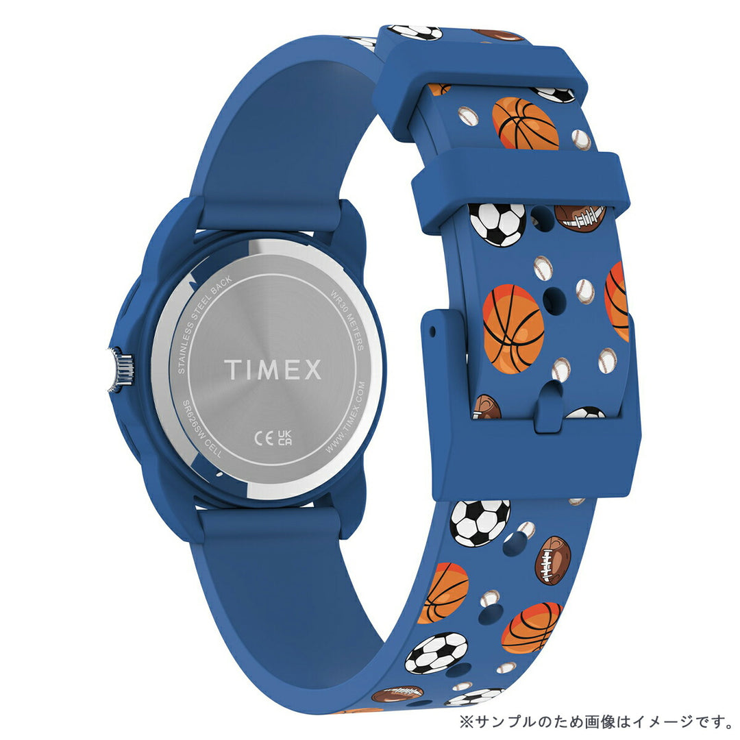 タイメックス キッズ アナログモデル ボール スポーツ TW2Y59900 男の子 女の子 こども クオーツ 電池式 ブルー