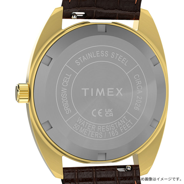タイメックス 1976 ロータリーフォン ダイヤル 復刻モデル TW2Y82100 メンズ クオーツ 電池式 3針 革ベルト デイデイト
