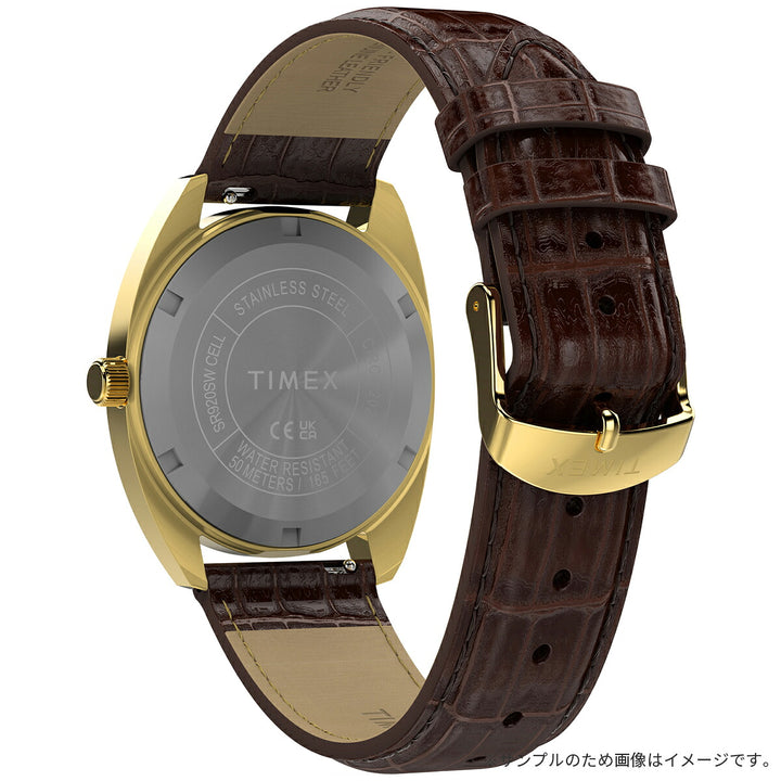 タイメックス 1976 ロータリーフォン ダイヤル 復刻モデル TW2Y82100 メンズ クオーツ 電池式 3針 革ベルト デイデイト