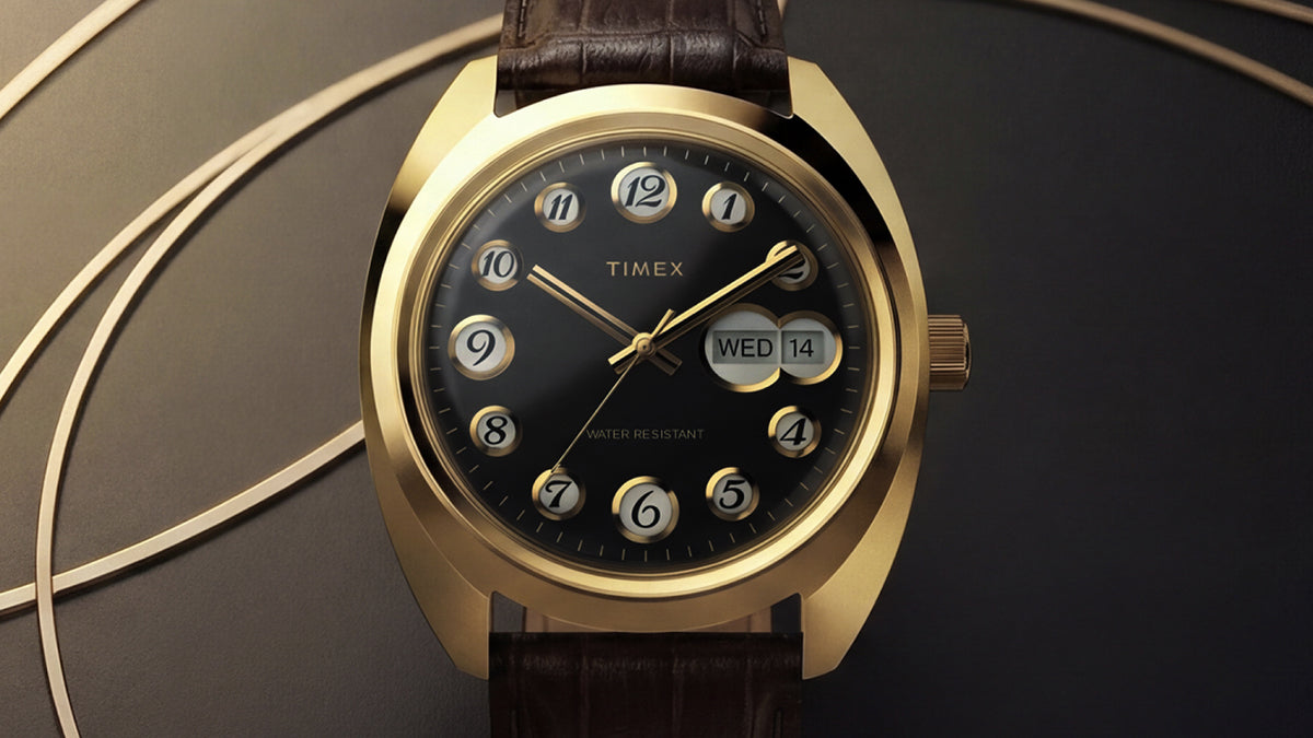 タイメックス 1976 ロータリーフォン ダイヤル 復刻モデル TW2Y82100 メンズ クオーツ 電池式 3針 革ベルト デイデイト