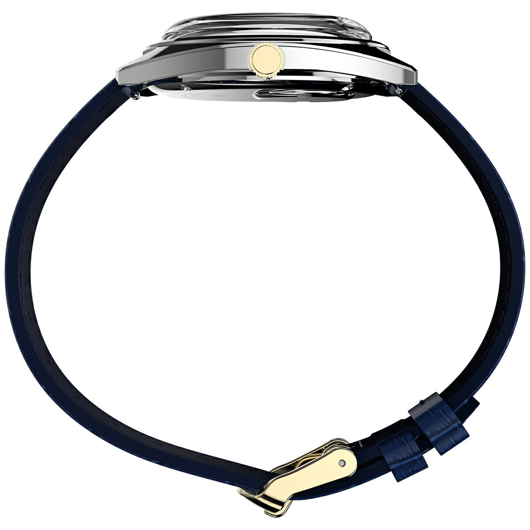 タイメックス Q TIMEX 1978 デイデイト フュメダイヤル 復刻モデル ブルーグラデーション TW2Y87100 メンズ クオーツ 電池式 革ベルト