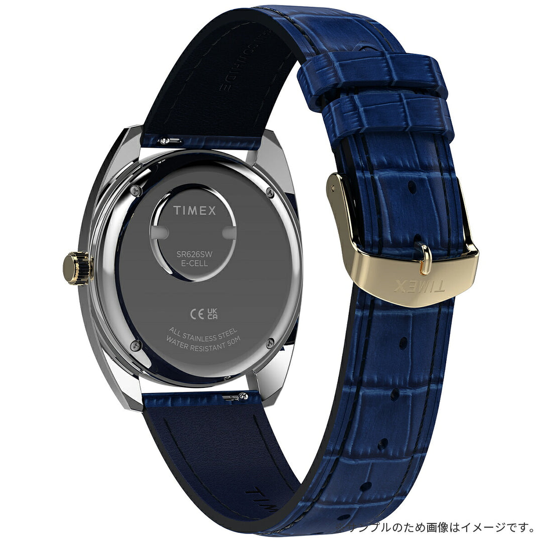 タイメックス Q TIMEX 1978 デイデイト フュメダイヤル 復刻モデル ブルーグラデーション TW2Y87100 メンズ クオーツ 電池式 革ベルト