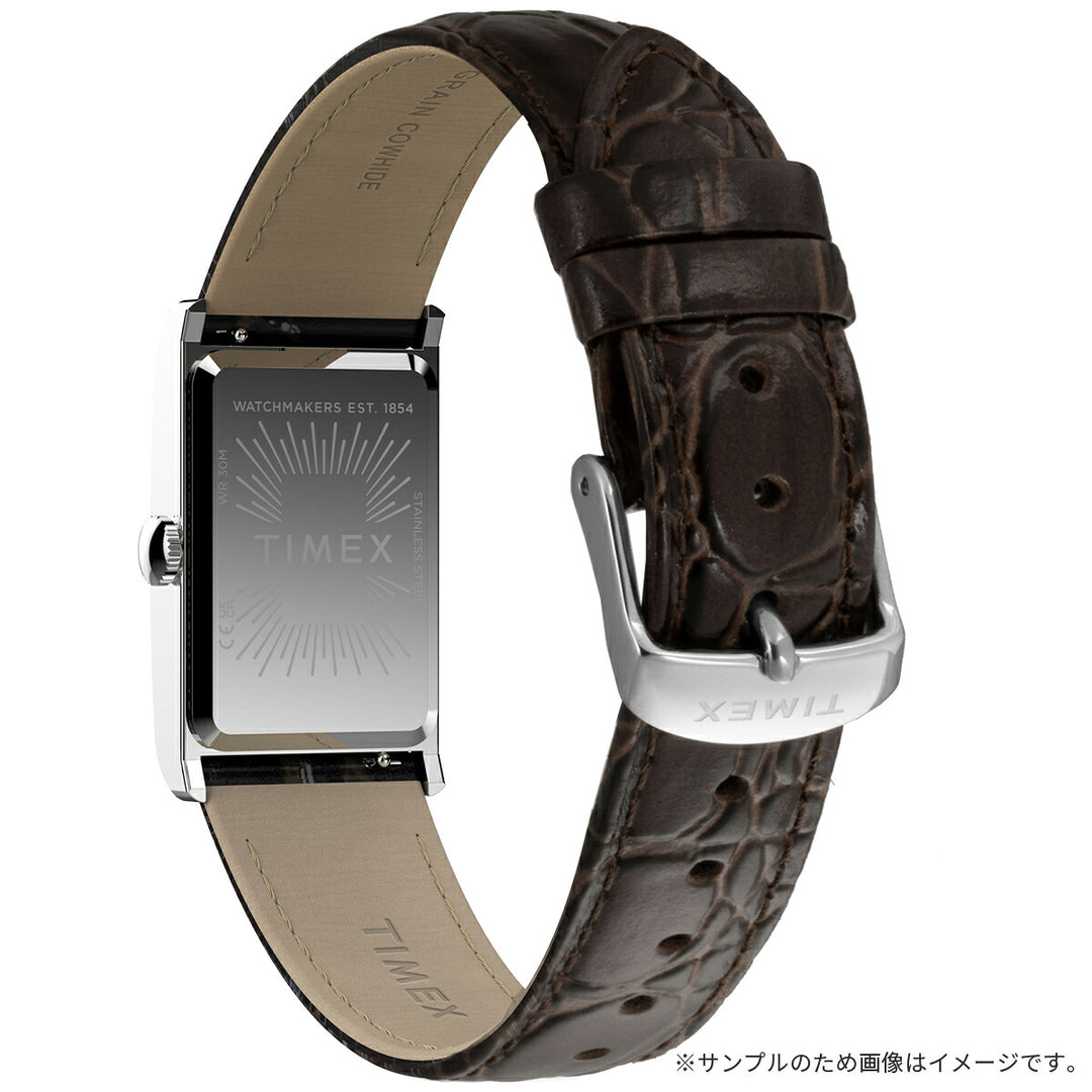タイメックス 1976 ドレス レクタングル 復刻 インスパイアモデル TW2Y88200 メンズ レディース クオーツ 電池式 2針 ローマン ブラウン 革ベルト