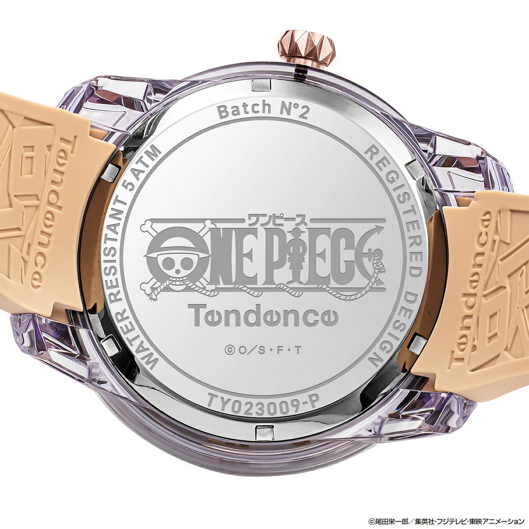 テンデンス ワンピース コラボレーション 第1弾 復刻モデル ログポース TY023009-P メンズ クオーツ 電池式 シリコンバンド ベージュ