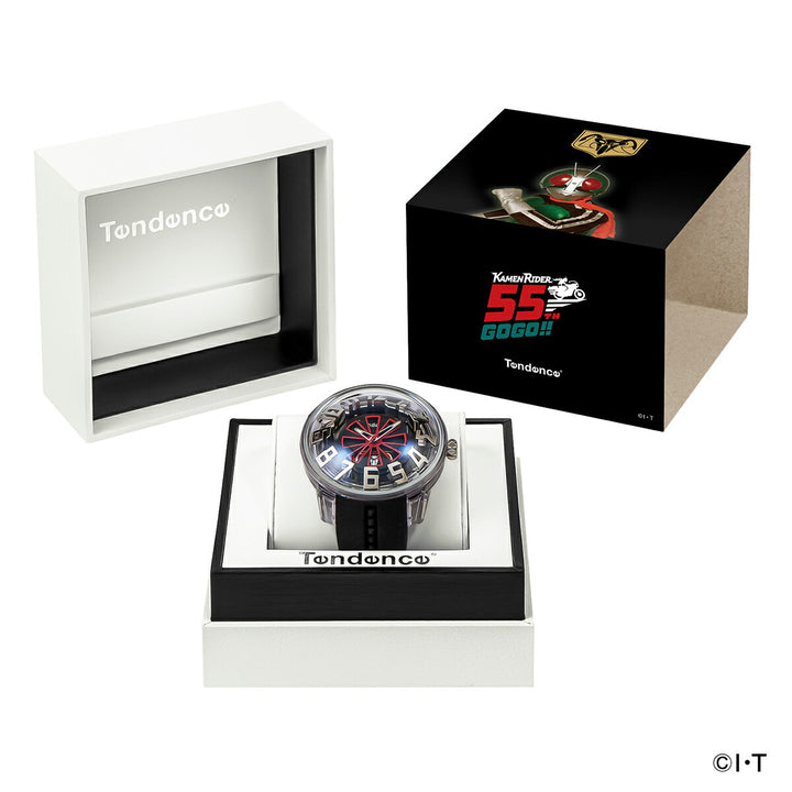 テンデンス 仮面ライダー 55周年記念 コラボレーション 限定モデル TY023019 メンズ クオーツ 電池式 シリコンバンド