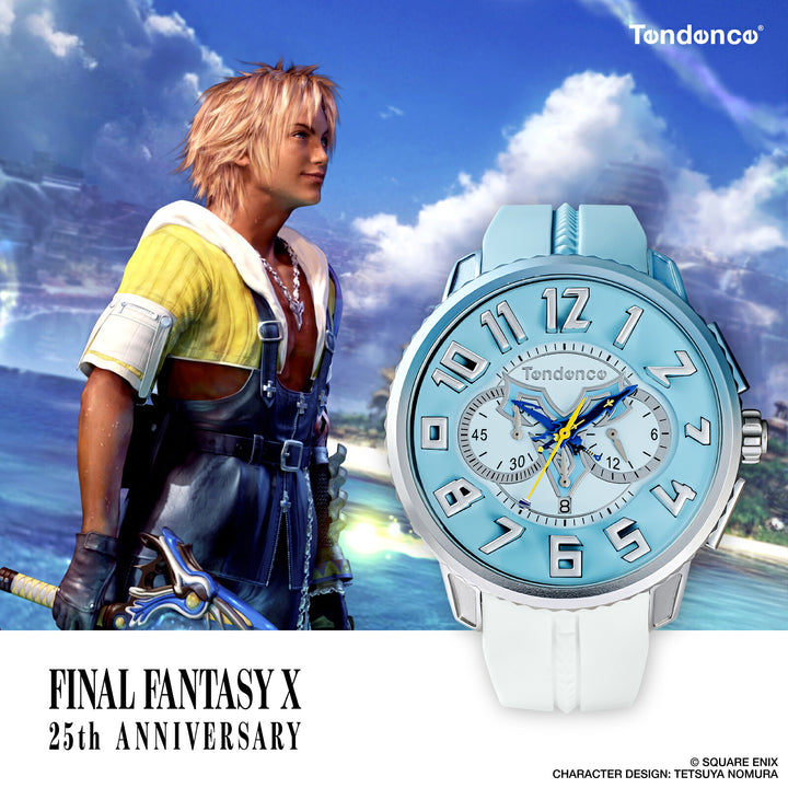 テンデンス FINAL FANTASY X 25周年記念 限定モデル ティーダ TY146110 メンズ クオーツ 電池式 シリコンバンド