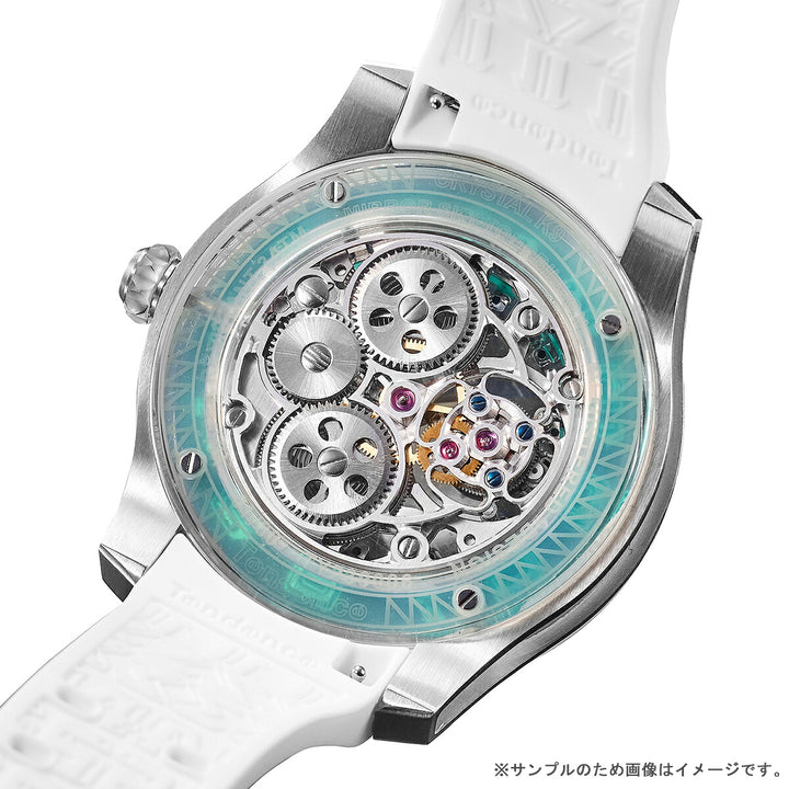テンデンス K9 Tourbillion トゥールビリオン 限定モデル 第4弾 TY230006 メンズ 機械式 手巻き シリコンバンド ライトブルー