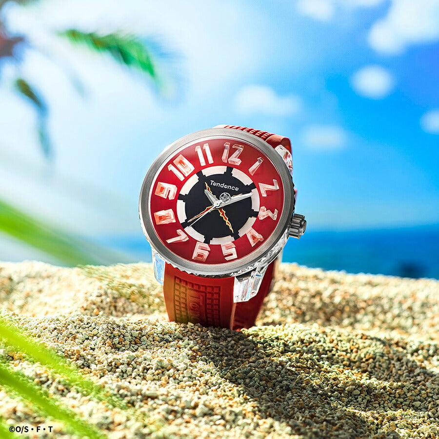 テンデンス ワンピース コラボレーションモデル モンキー・D・ルフィ TY532021 メンズ クオーツ 電池式 シリコンバンド