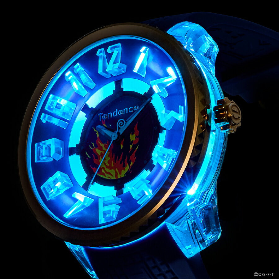 テンデンス ワンピース コラボレーションモデル サンジ TY532024 メンズ クオーツ 電池式 シリコンバンド