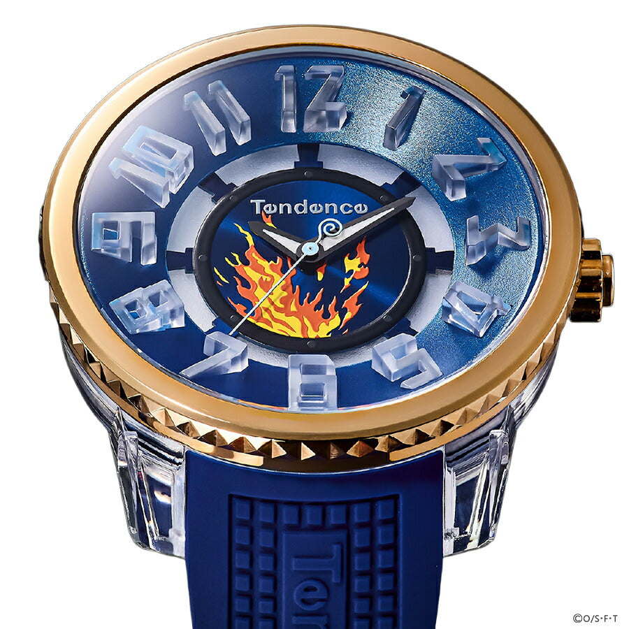 テンデンス ワンピース コラボレーションモデル サンジ TY532024 メンズ クオーツ 電池式 シリコンバンド