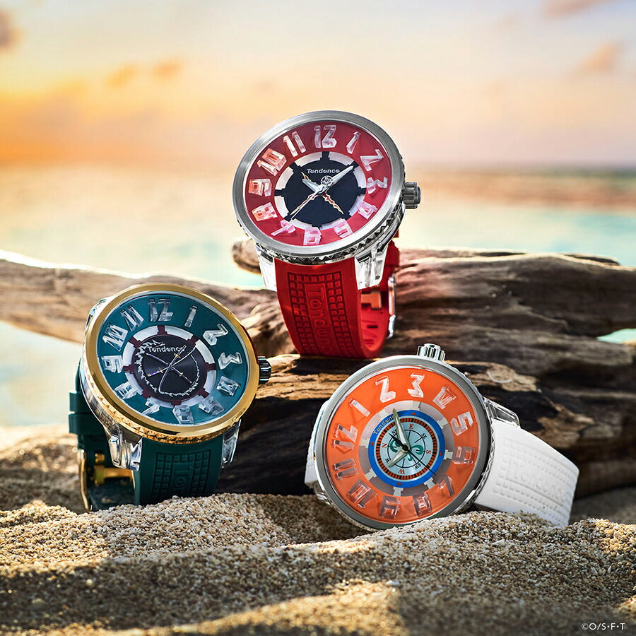 テンデンス ワンピース コラボレーションモデル ナミ TY532025 メンズ クオーツ 電池式 シリコンバンド