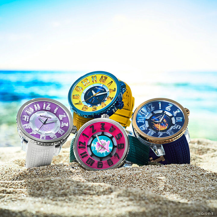 テンデンス ワンピース コラボレーションモデル ニコ・ロビン TY532027 メンズ クオーツ 電池式 シリコンバンド