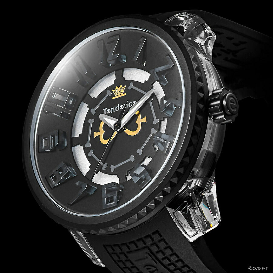 テンデンス ワンピース コラボレーションモデル ブルック TY532029 メンズ クオーツ 電池式 シリコンバンド