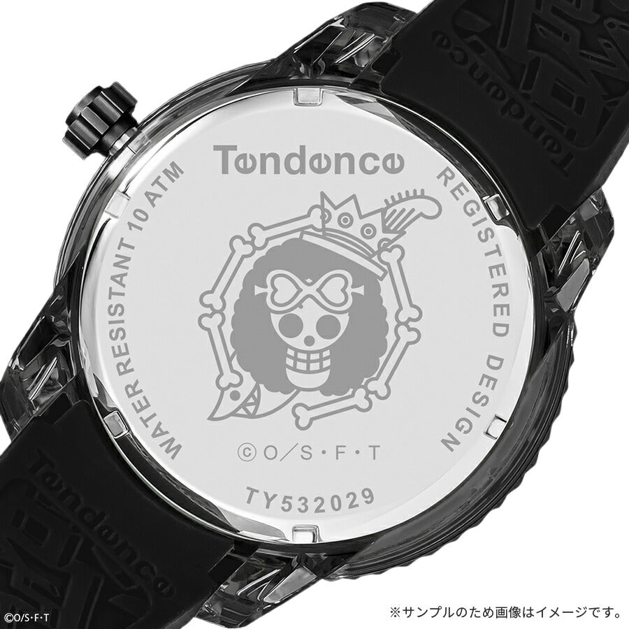 テンデンス ワンピース コラボレーションモデル ブルック TY532029 メンズ クオーツ 電池式 シリコンバンド