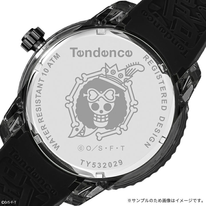 テンデンス ワンピース コラボレーションモデル ブルック TY532029 メンズ クオーツ 電池式 シリコンバンド