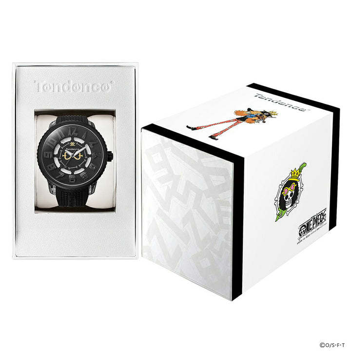 テンデンス ワンピース コラボレーションモデル ブルック TY532029 メンズ クオーツ 電池式 シリコンバンド