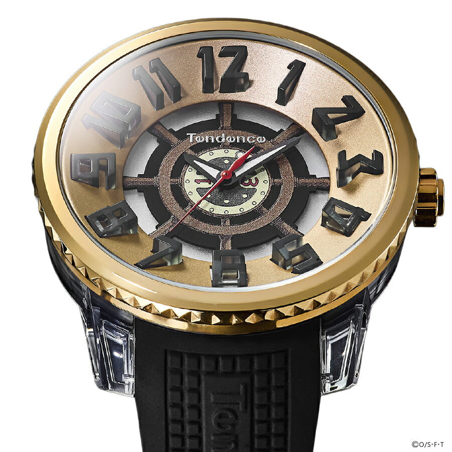 テンデンス ワンピース コラボレーションモデル ジンベエ TY532030 メンズ クオーツ 電池式 シリコンバンド