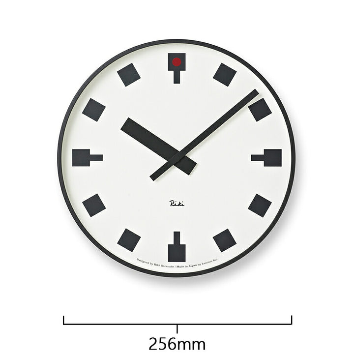 リキ 日比谷の時計 クロック 掛け時計 クオーツ 電池式 ホワイト ブラック 渡辺 力 タカタレムノス WR12-03