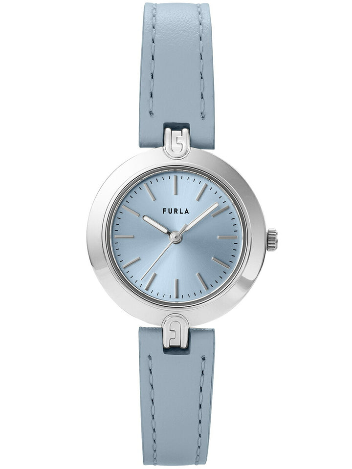 フルラ ロゴリンクス 3針 WW00006013L1 レディース クオーツ 電池式 サンレイダイヤル 革ベルト ブルー