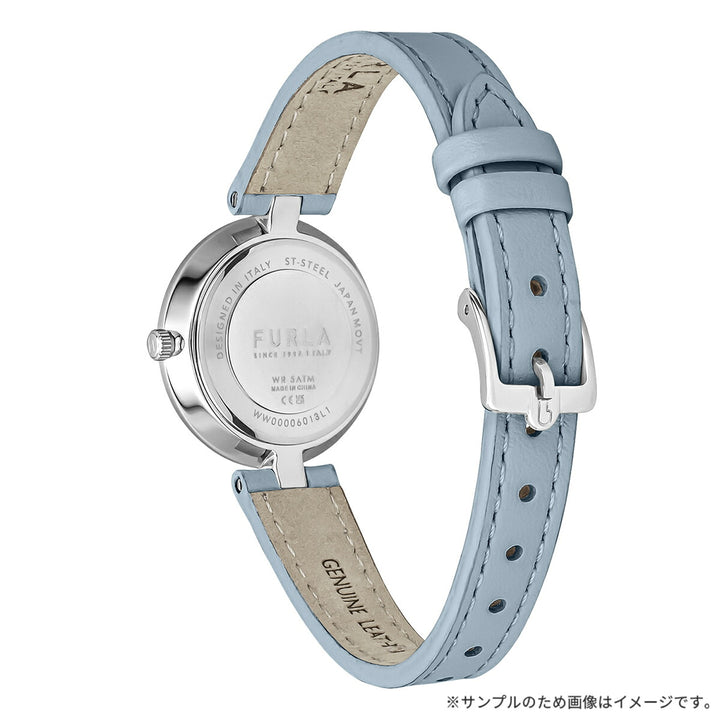 フルラ ロゴリンクス 3針 WW00006013L1 レディース クオーツ 電池式 サンレイダイヤル 革ベルト ブルー