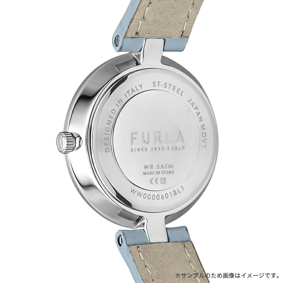 フルラ ロゴリンクス 3針 WW00006013L1 レディース クオーツ 電池式 サンレイダイヤル 革ベルト ブルー