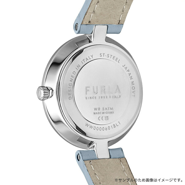 フルラ ロゴリンクス 3針 WW00006013L1 レディース クオーツ 電池式 サンレイダイヤル 革ベルト ブルー