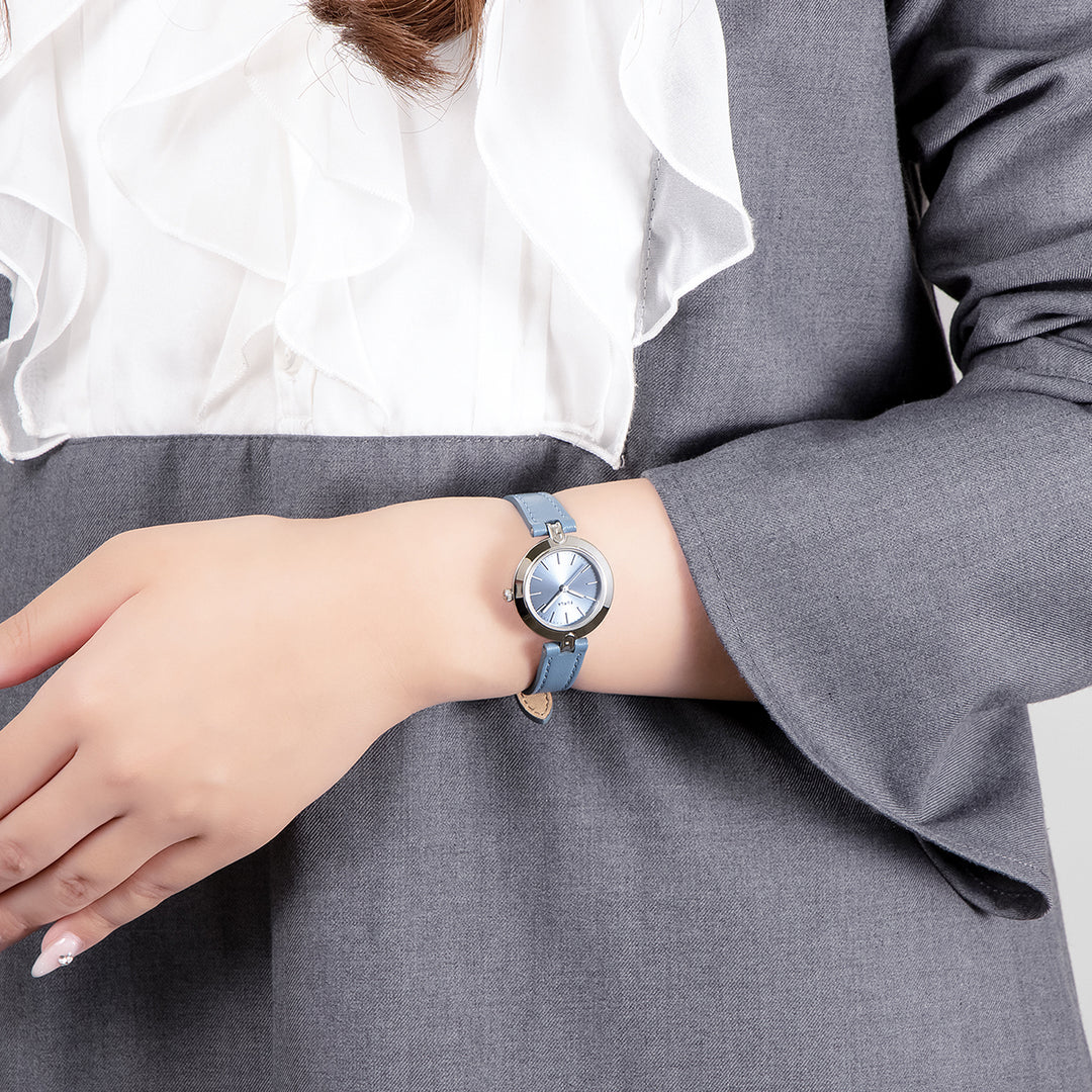 フルラ ロゴリンクス 3針 WW00006013L1 レディース クオーツ 電池式 サンレイダイヤル 革ベルト ブルー