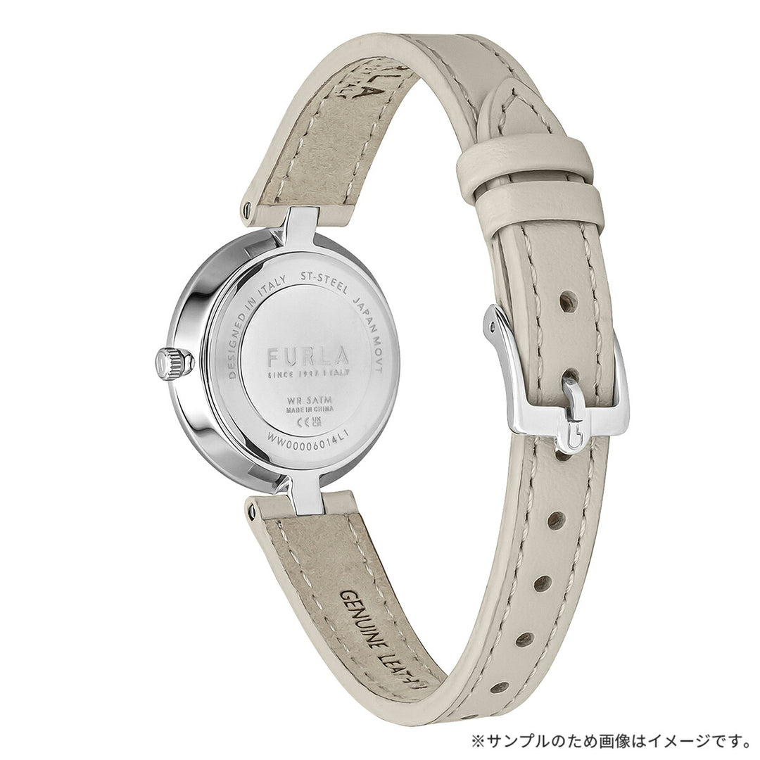 フルラ ロゴリンクス 3針 WW00006014L1 レディース クオーツ 電池式 サンレイダイヤル 革ベルト グレー