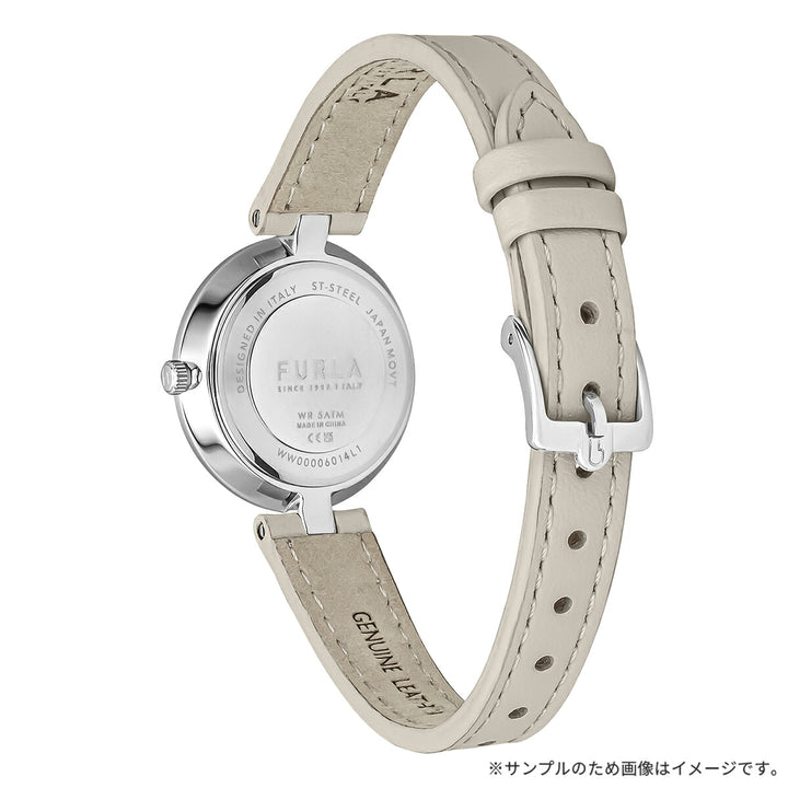 フルラ ロゴリンクス 3針 WW00006014L1 レディース クオーツ 電池式 サンレイダイヤル 革ベルト グレー