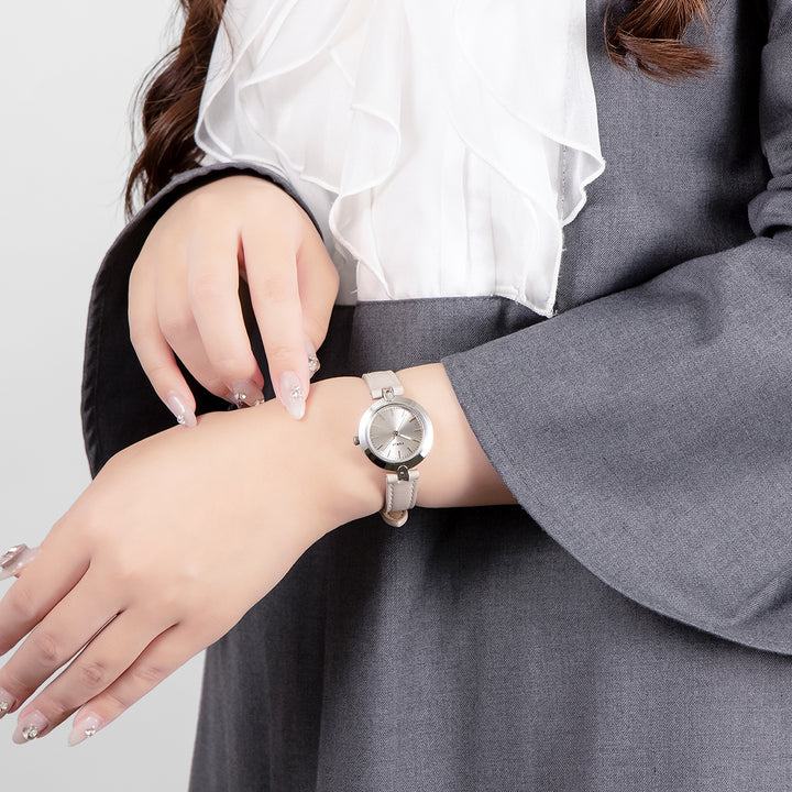 フルラ ロゴリンクス 3針 WW00006014L1 レディース クオーツ 電池式 サンレイダイヤル 革ベルト グレー