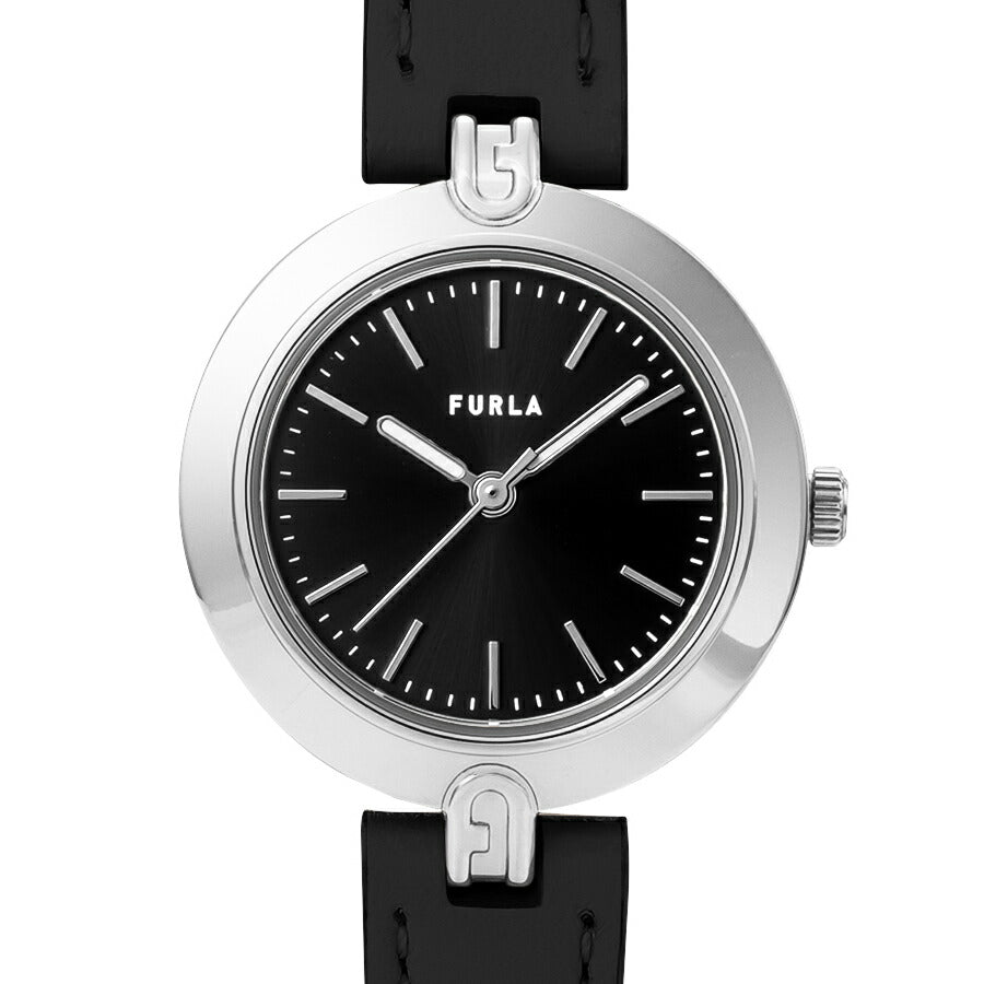 フルラ ロゴリンクス 3針 WW00006015L1 レディース クオーツ 電池式 サンレイダイヤル 革ベルト ブラック