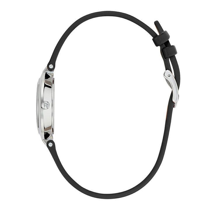 フルラ ロゴリンクス 3針 WW00006015L1 レディース クオーツ 電池式 サンレイダイヤル 革ベルト ブラック