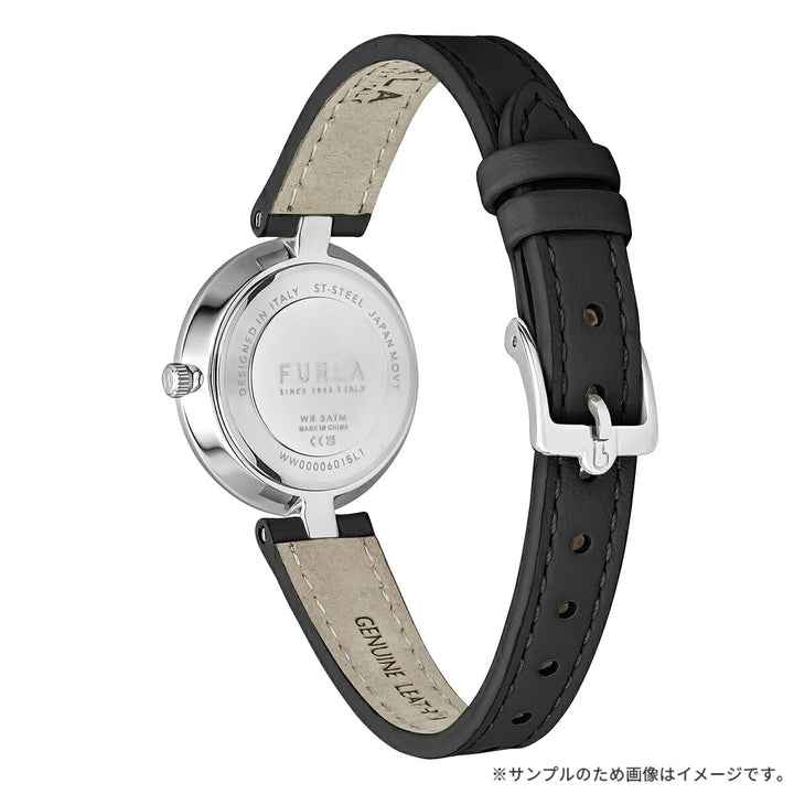 フルラ ロゴリンクス 3針 WW00006015L1 レディース クオーツ 電池式 サンレイダイヤル 革ベルト ブラック