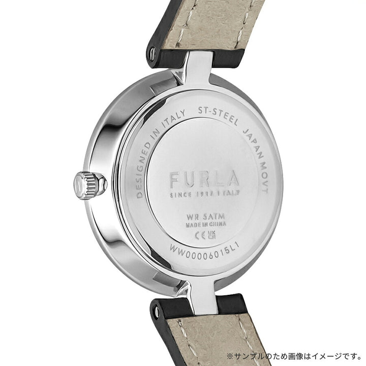 フルラ ロゴリンクス 3針 WW00006015L1 レディース クオーツ 電池式 サンレイダイヤル 革ベルト ブラック