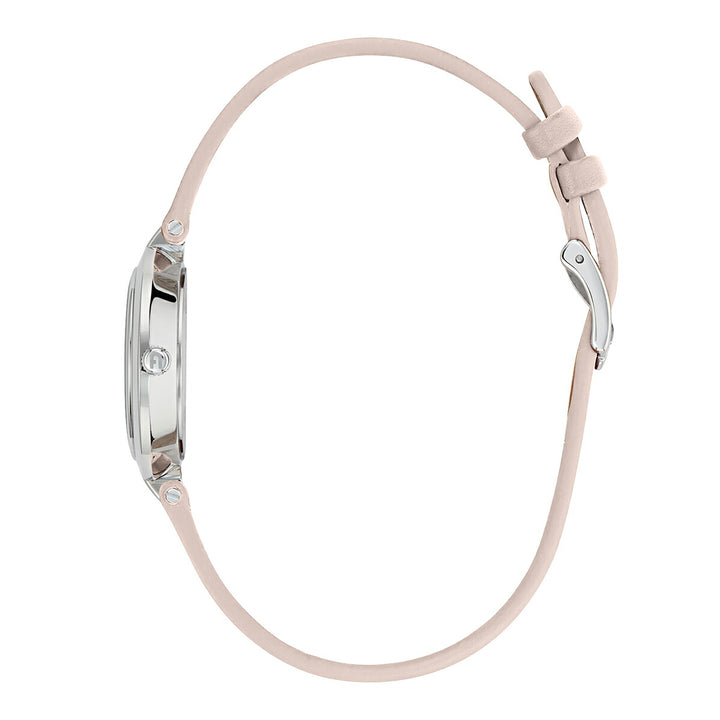 フルラ ロゴリンクス 3針 WW00006016L1 レディース クオーツ 電池式 サンレイダイヤル 革ベルト ピンク