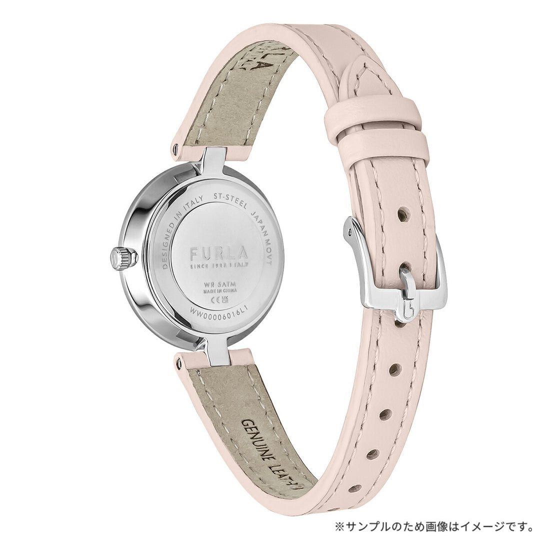 フルラ ロゴリンクス 3針 WW00006016L1 レディース クオーツ 電池式 サンレイダイヤル 革ベルト ピンク