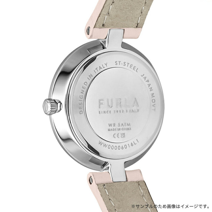 フルラ ロゴリンクス 3針 WW00006016L1 レディース クオーツ 電池式 サンレイダイヤル 革ベルト ピンク
