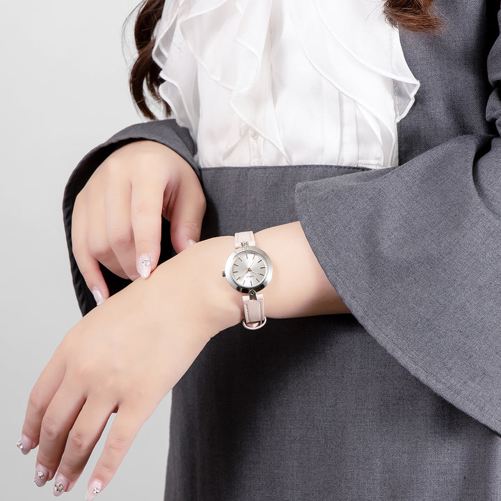 フルラ ロゴリンクス 3針 WW00006016L1 レディース クオーツ 電池式 サンレイダイヤル 革ベルト ピンク